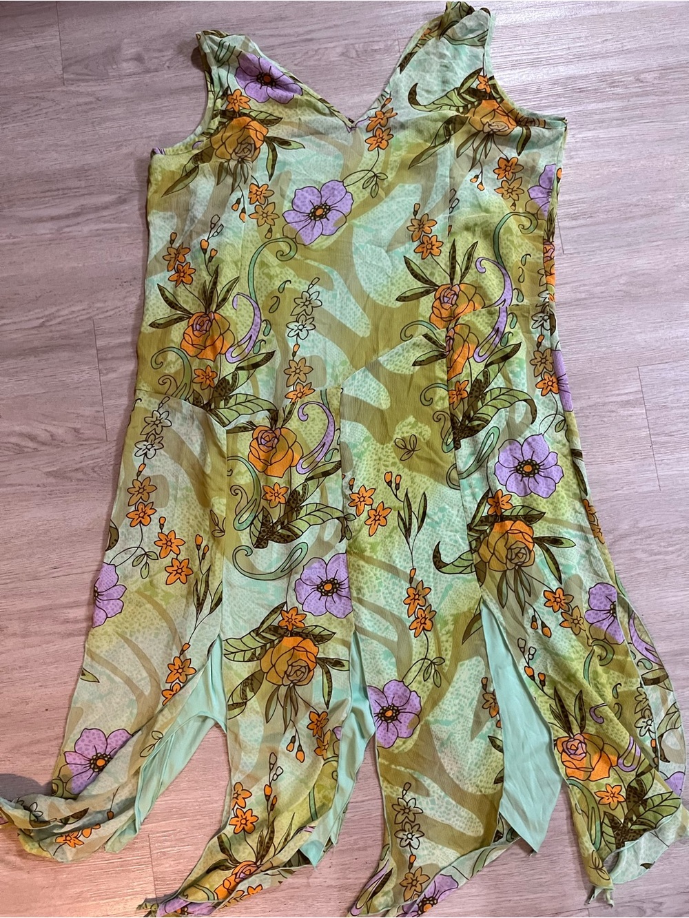 Mlle Gabrielle Green Floral Fairy Dress Size 22 - Picture 12 of 12